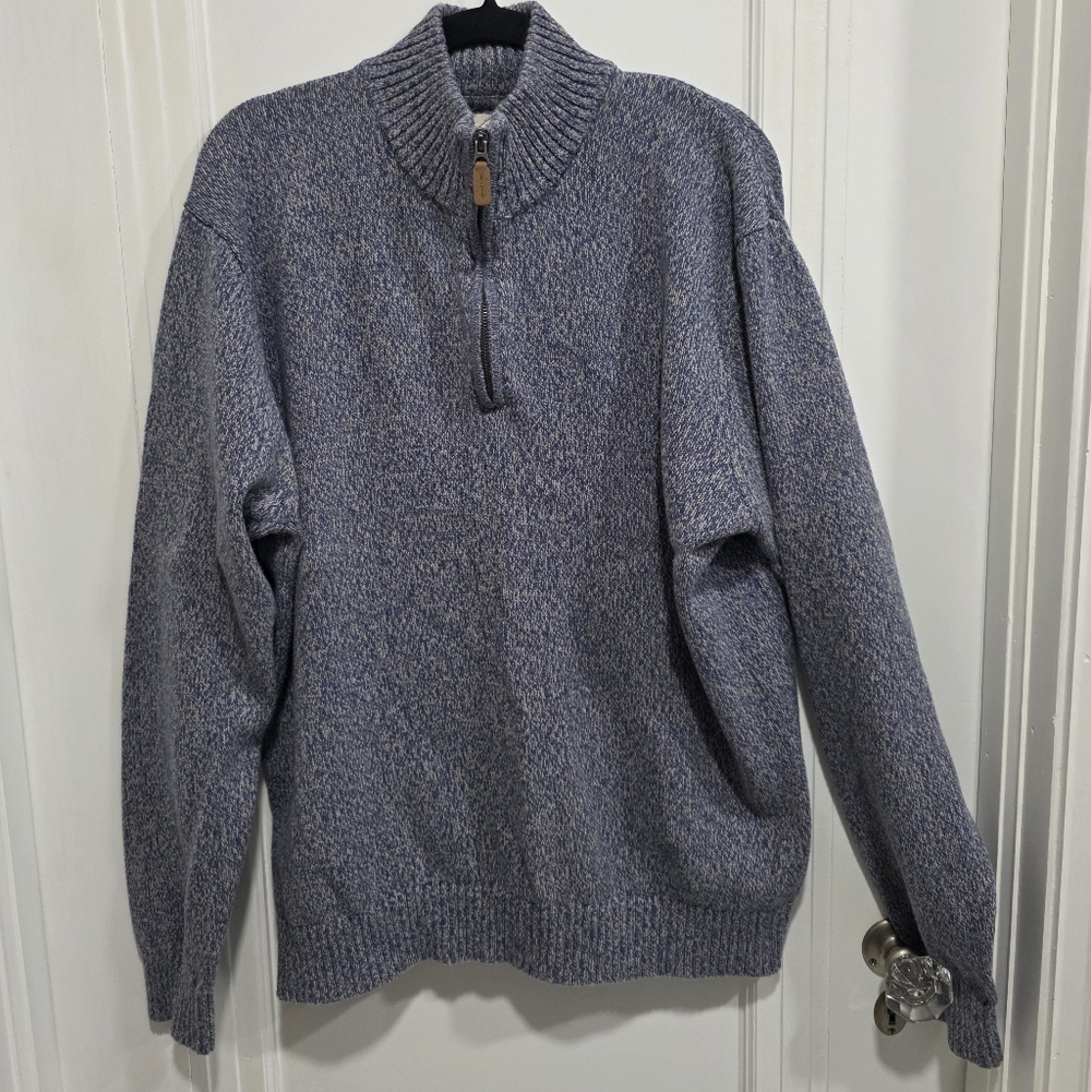 2XL Saint Johns Bay Collection Quarter Zip Sweater